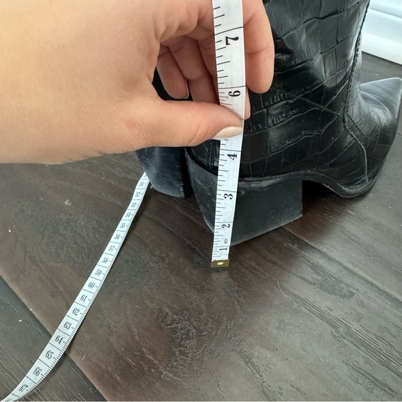 Topshop patent genuine leather pointed toe heel booties 39/8.5 - Picture 6 of 8